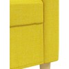 Sofa Sofos komplektas su pagalvėmis, 2 dalių, geltonas, audinys