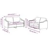 Sofa Sofos komplektas su pagalvėmis, 2 dalių, geltonas, audinys