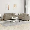 Sofa Sofos komplektas su pagalvėmis, 2 dalių, taupe, audinys