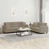 Sofa Sofos komplektas su pagalvėmis, 2 dalių, taupe, audinys