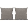 Sofa Sofos komplektas su pagalvėmis, 2 dalių, taupe, audinys