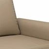 Sofa Sofos komplektas su pagalvėmis, 2 dalių, kapučino, dirbtinė oda