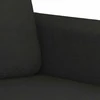 Sofa Sofos komplektas su pagalvėmis, 2 dalių, juodas, audinys