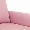 Sofa Sofos komplektas su pagalvėmis, 2 dalių, rožinis, aksomas