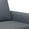 Sofa Sofos komplektas su pagalvėmis, 2 dalių, pilkas, aksomas