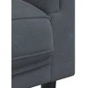 Sofa Sofos komplektas su pagalvėmis, 2 dalių, pilkas, aksomas