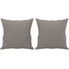 Sofa Sofos komplektas su pagalvėmis, 2 dalių, taupe, audinys