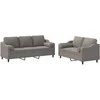 Sofa Sofos komplektas su pagalvėmis, 2 dalių, taupe, audinys
