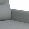 Sofa Sofos komplektas su pagalvėmis, 2 dalių, pilkas, audinys