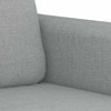 Sofa Sofos komplektas su pagalvėmis, 2 dalių, pilkas, audinys