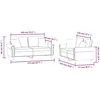 Sofa Sofos komplektas su pagalvėmis, 2 dalių, vyno, aksomas