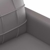 Sofa Sofos komplektas su pagalvėmis, 2 dalių, pilkas, dirbtinė oda