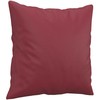 Sofa Sofos komplektas su pagalvėmis, 2 dalių, vyno, dirbtinė oda