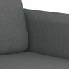 Sofa Sofos komplektas su pagalvėmis, 2 dalių, pilkas, audinys