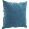 Sofa Sofos komplektas su pagalvėmis, 2 dalių, mėlynas, aksomas
