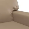 Sofa Sofos komplektas su pagalvėmis, 2 dalių, kapučino, dirbtinė oda