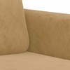 Sofa Sofos komplektas su pagalvėmis, 2 dalių, rudas, aksomas
