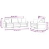 Sofa Sofos komplektas su pagalvėmis, 2 dalių, žalias, aksomas