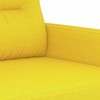 Sofa Sofos komplektas su pagalvėmis, 3 dalių, geltonas, audinys
