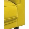 Sofa Sofos komplektas su pagalvėmis, 3 dalių, geltonas, aksomas