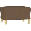 Sofa Sofos komplektas su pagalvėmis, 3 dalių, rudas, audinys