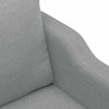 Sofa Sofos komplektas su pagalvėmis, 3 dalių, pilkas, audinys