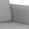 Sofa Sofos komplektas su pagalvėmis, 3 dalių, pilkas, audinys