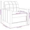Sofa Sofos komplektas su pagalvėmis, 3 dalių, rudas, audinys