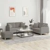 Sofa Sofos komplektas su pagalvėmis, 3 dalių, taupe, audinys