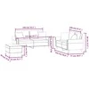 Sofa Sofos komplektas su pagalvėmis, 3 dalių, juodas, aksomas