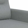 Sofa Sofos komplektas su pagalvėmis, 3 dalių, pilkas, audinys