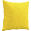 Sofa Sofos komplektas su pagalvėmis, 3 dalių, geltonas, audinys