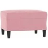 Sofa Sofos komplektas su pagalvėmis, 3 dalių, rožinis, aksomas