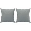 Sofa Sofos komplektas su pagalvėmis, 3 dalių, pilkas, audinys
