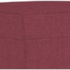 Sofa Sofos komplektas su pagalvėmis, 3 dalių, vyno, audinys