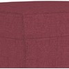 Sofa Sofos komplektas su pagalvėmis, 3 dalių, vyno, audinys