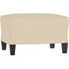 Sofa Sofos komplektas su pagalvėmis, 3 dalių, kreminis, audinys