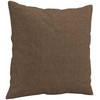 Sofa Sofos komplektas su pagalvėmis, 3 dalių, rudas, audinys