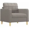 Sofa Sofos komplektas su pagalvėmis, 3 dalių, taupe, audinys