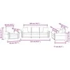 Sofa Sofos komplektas su pagalvėmis, 3 dalių, žalias, aksomas