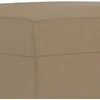 Sofa Sofos komplektas su pagalvėmis, 3 dalių, kapučino, dirbtinė oda