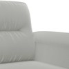 Sofa Sofos komplektas su pagalvėmis, 3 dalių, pilkas, audinys