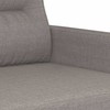 Sofa Sofos komplektas su pagalvėmis, 3 dalių, taupe, audinys