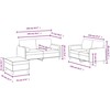 Sofa Sofos komplektas su pagalvėmis, 3 dalių, juodas, aksomas