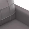 Sofa Sofos komplektas su pagalvėmis, 3 dalių, pilkas, dirbtinė oda