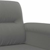 Sofa Sofos komplektas su pagalvėmis, 3 dalių, pilkas, audinys