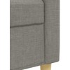 Sofa Sofos komplektas su pagalvėmis, 3 dalių, taupe, audinys
