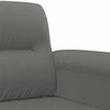 Sofa Sofos komplektas su pagalvėmis, 3 dalių, pilkas, audinys