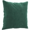 Sofa Sofos komplektas su pagalvėmis, 3 dalių, žalias, aksomas