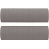 Sofa Sofos komplektas su pagalvėmis, 3 dalių, taupe, audinys